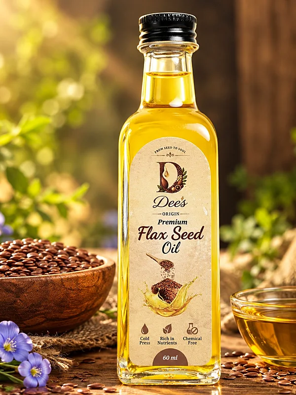 Dee's Origin cold pressed flax seed oil